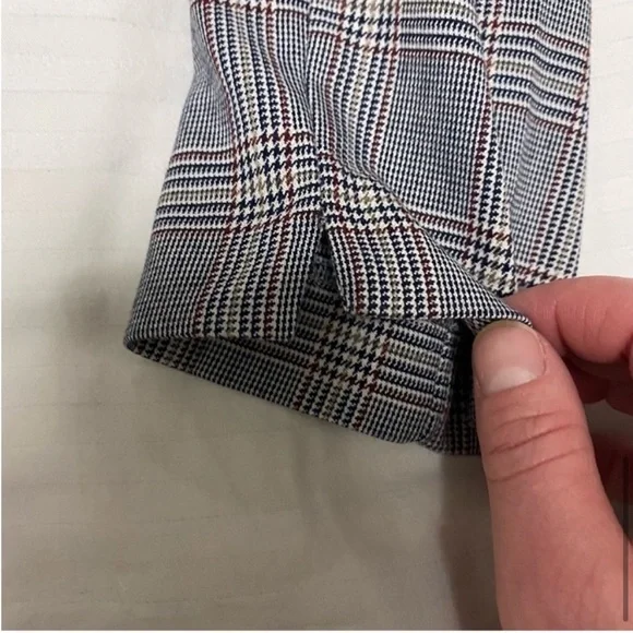 Zara Plaid Trouser Pant Grey size Xsmall - Picture 10 of 15